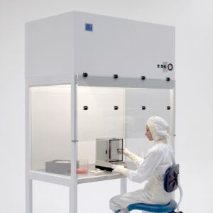 ValuLine™ Vertical Laminar Flow Station includes HEPA filtration system to meet ISO 5 particle requirements and integrated work surface  |  2001-68 displayed
