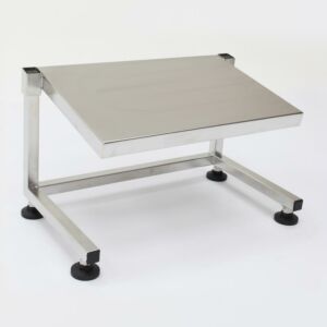 Terra's BioSafe® 304 Stainless Steel Footrests stand up to harsh cleaning agents and provide a firm foot platform while working