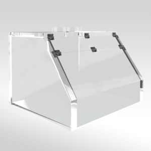 Exhaust duct ventilates hazardous fumes while polycarbonate build resists harsh chemicals and enhances visibility  |  5051-01-PC-W displayed