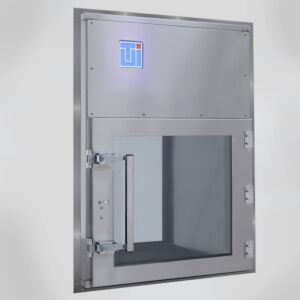 Pass-through chamber with recirculating HEPA filtration, internal chamber dimensions 24"W x 24"D x 24"H  |  2634-82A displayed