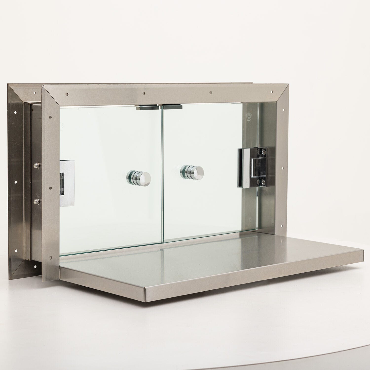 PassThrough; Convenience Window, Wall Mount, Double Swing Door, 4.5