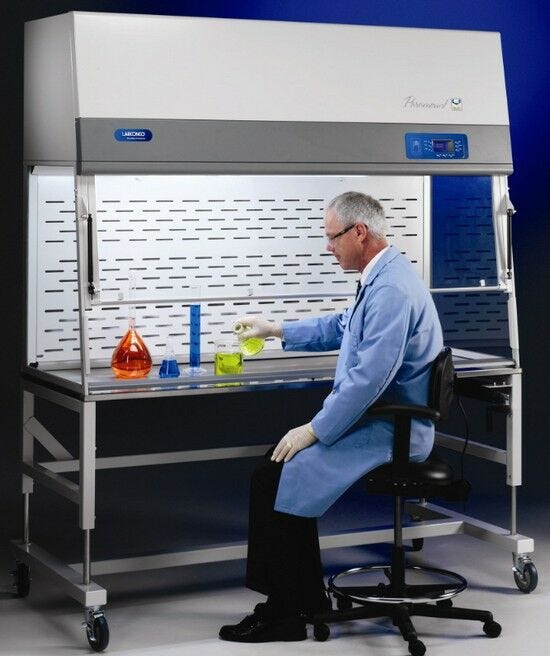 Fume Hood; Paramount Ductless, 36" W x D x 22" H, Labconco, 115 V 364705