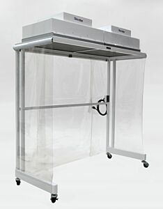 Hood; Portable CleanBooth; Vertical Airflow, ISO 6, Vinyl, 78" W x 32" D x 82" H, 120 V