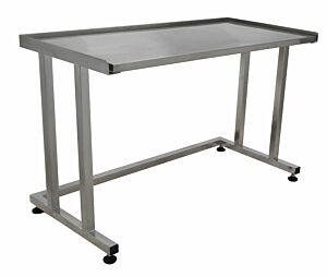 One Piece Stand and Table; for 48" W x 30" D Vertical Hoods, Nonadjustable, 304 Stainless Steel Top, 48.375" W x 30.1875" D x 32" H