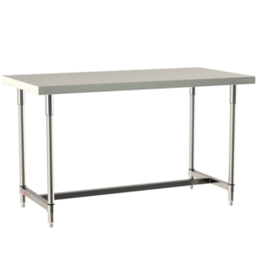 Mobile-Ready 316 Stainless Steel TableWorx Work Table with 304 Stainless Steel I-Frame, 24"x24", Metro, TWM2424SI-316-S