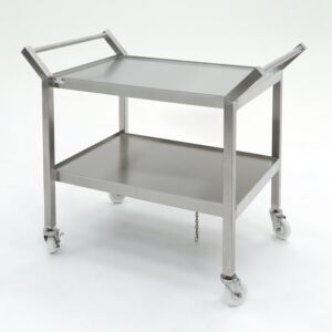 BioSafe® Ultra-Clean Cleanroom Cart, 44" W x 27" D x 38" H, 2 Shelves, 304 Stainless Steel