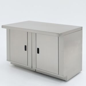 Cabinet Workbench; 48" W x 30" D x 31" H, 304 SS Base, 304 Stainless Steel Top