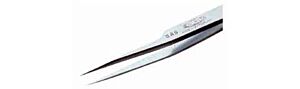SMD Tweezer, Angled Precision Point; Excelta Three-Star Line, Stainless Steel