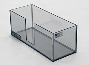 Dispenser; Cleanroom Bootie, Acrylic, 15"W x 6"D x 6"H, 1 Compartment, Benchtop
