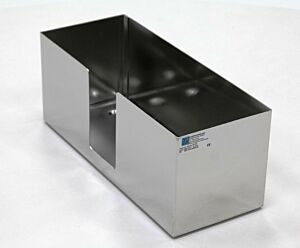 Dispenser; Cleanroom Bootie, 304 Stainless Steel, 15"W x 6"D x 6"H, 1 Compartment, Benchtop