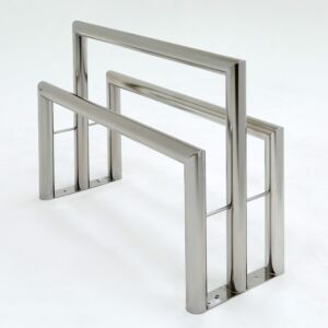 Double Sided Cleanroom Lean Rail for Gowning, 304 Stainless Steel, 48" W x 26.5" D x 36" H