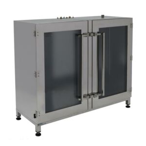 Desiccator; Double Doors w/ Windows, Stainless Steel, 48" W x 18" D x 40.5" H, Series 300