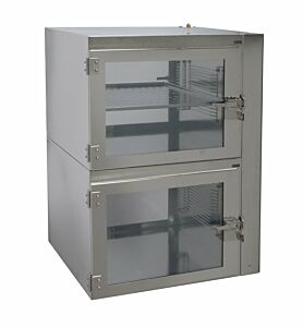 Desiccator; NitroPlex, Stainless Steel, 2 Chambers, 25" W x 21.5" D x 33" H, Benchtop, Series 400