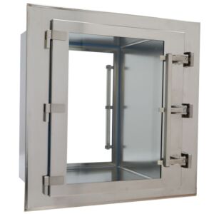Pass-Through; BioSafe® CleanMount, 18" W x 18" D x 24" H ID, Flush Wall Mount, 304 or 316 Stainless Steel
