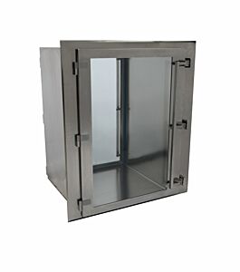 Pass-Through; BioSafe® CleanMount, 24" W x 24" D x 36" H ID, Flush Wall Mount, 304 or 316 Stainless Steel