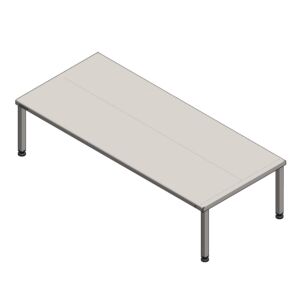 Extra-Large Cleanroom Gowning Bench, 304 Stainless Steel, Solid Top, 70" W x 31" D x 18" H, Free Standing, Square Tube