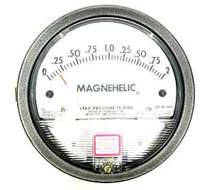 Differential Pressure Gauge; 0-2.0" WC, Magnehelic®, Uninstalled