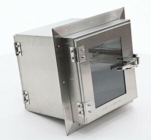 Pass-Through; CleanSeam™, 12" W x 12" D x 12" H ID, Standard Wall Mount, 304 Stainless Steel