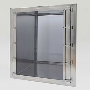 Pass-Through; CleanMount® CleanSeam™, 36" W x 36" D x 48" H ID, Flush Wall Mount, 304 or 316 Stainless Steel