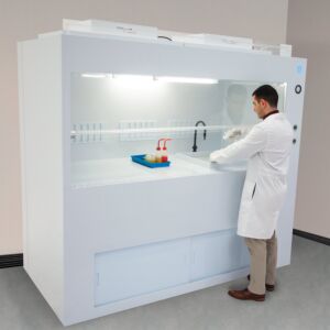Wet Cleaning Station; 84"W x 43"D x 72"H, Polypropylene
