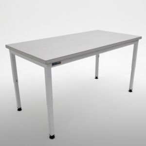 Work Station, Cleanroom, Standard; Static-Dissipative Laminate, Solid Top, 84" W x 30" D x 34" H, A Frame