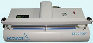 Sealer; Pneumatic Vacuum, Cleanroom, 15"L x 0.25"W Seal, 120 V,Self Contained Digital Vacuum
