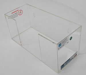 Holder; Glove Box, Acrylic, 12"W x 5"D x 5.5"H, 1 Box, Wall Mount