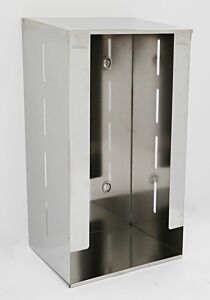 Dispenser; Apparel, 304 Stainless Steel, 14.25"W x 10.25"D x 29.75"H, 1 Compartment, Wall Mount