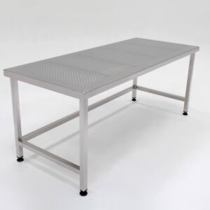 Work Station, BioSafe®; 304 Stainless Steel, Heavy-Duty, Perforated Top, 84" W x 30" D x 30" H, A Base