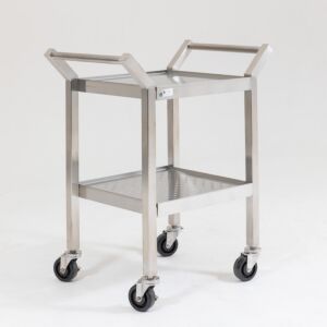 BioSafe® Ultra-Clean Cleanroom Cart, 33" W x 21" D x 38" H, 2 Shelves, 304 Stainless Steel