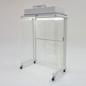 Hood; Portable CleanBooth; Vertical Airflow, ISO 6, Vinyl, 54" W x 32" D x 82" H, 120 V