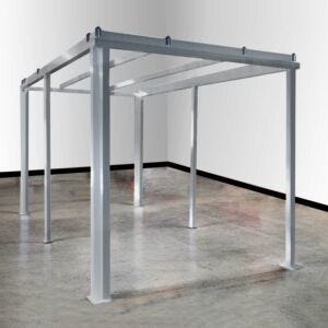 Cleanroom Frame; Softwall, 304 Stainless Steel