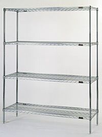 Shelving System; 60"W, Wire, 304 Stainless Steel, Eagle Group