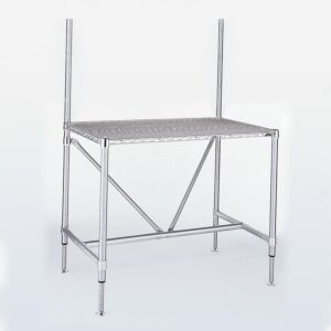 Table; 304 Stainless Steel, Perforated Top, 60" W x 30" D x 40" H, Adjustable Height, InterMetro