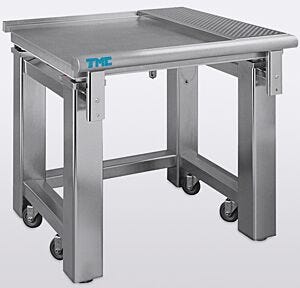 Vibration-Free Table; 63600 Series, 304 Stainless Steel, Solid Top, 47" W x 30" D x 30" H