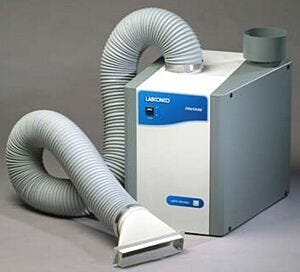 FilterMate Portable Exhauster, HEPA Included, 18.6"W x 23.0"D x 24.7"H (457 x 584 x 627 mm), 115V 60 Hz, 10A