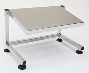 BioSafe® Adjustable Footrest; ISO 5, 304 Stainless Steel, 18" W x 12" D x 12" H