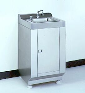 Hand Washer; BioSafe®, 304 Stainless Steel, 1 Sink, 24" W x 22" D x 35" H, 120 V