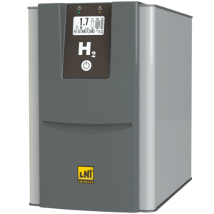 HG BASIC 120 PEM Hydrogen Generator, 120 cc/min flowrate, 10 bars (145 psi), 3L Tank, LNI Swissgas, 6920.10.012