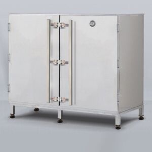 Drum Storage Desiccator Cabinet; 2 Drum Capacity, 55 gallons, 52" W x 26" D x 45" H, 304 Stainless Steel