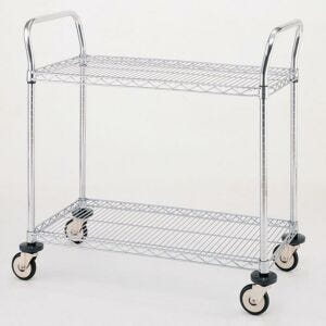 Cart; Cleanroom, Utility, Stainless Steel, 24" W x  18" D x 38" H, MW Series 600, InterMetro