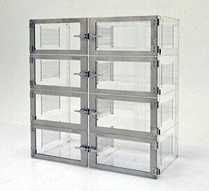 Desiccator; Adjust-A-Shelf™, Acrylic, 8 Chambers, 35" W x 18" D x 48" H
