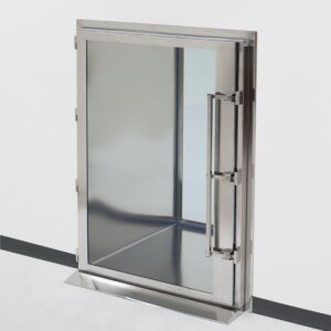 Pass-Through; CleanMount® CleanSeam™, 24" W x 24" D x 36" H ID, Flush Floor Mount, 304 or 316 Stainless Steel