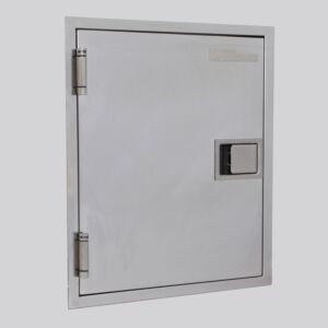 Access Door; Fire-Rated, Insulated, for Pass-Throughs, 20" W x 2.5" D x 26" H, Stainless Steel Frame