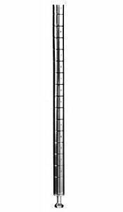 Post; Stationary, Chrome-Plated Steel, 14", Eagle Group