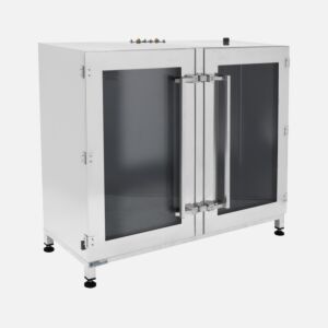 Desiccator; Double Doors w/ Windows, Powder-Coated Steel, 48" W x 18" D x 40.5" H, Series 300