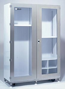 Storage Cabinet; Tool Storage, Polypropylene, 47.25" W x 24" D x 72" H, 4 Cubby Holes