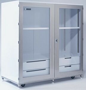 Storage Cabinet; Tool Storage, Polypropylene, 71" W x 36" D x 72" H, 4 Drawers