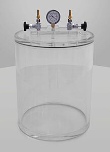 Vacuum Chamber; Cylinder, Acrylic, 8" ID Dia x 12" H ID, Removable Top Lid
