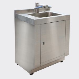 Hand Washer/Dryer; BioSafe®, 304 Stainless Steel, 1 Sink, Dyson AirBlade®, 24" W x 22" D x 39" H, 240 V